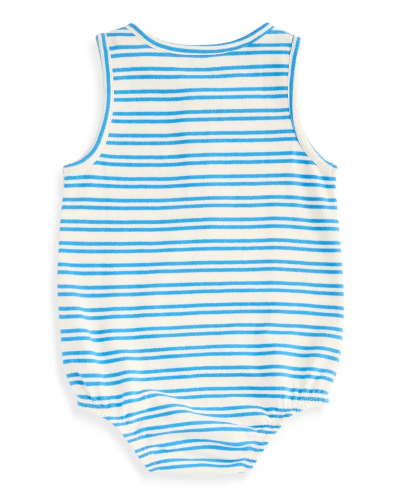 First Impressions Baby Boys' 0M-24M Crab Henley Cotton Sunsuit, Macy's Exclusive