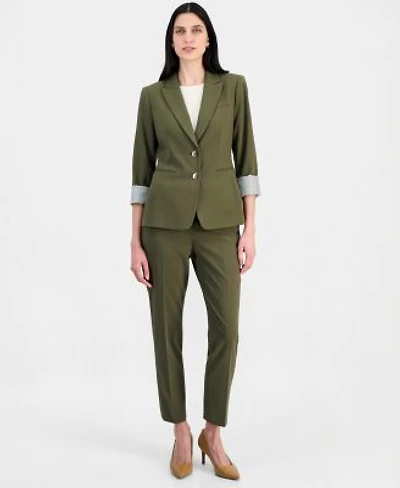 Tahari Asl Womens Two Button Peak Lapel Blazer Shannon Pant