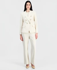 Tahari Asl Women's Crepe Double-Breasted Jacket