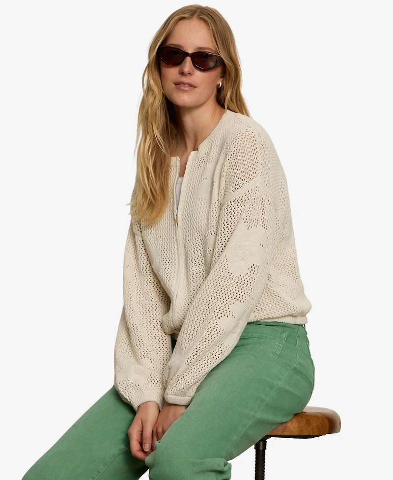 Sanctuary Women's Daily Escape Flower Long-Sleeves Sweater