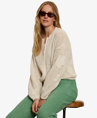 Sanctuary Women's Daily Escape Flower Long-Sleeves Sweater