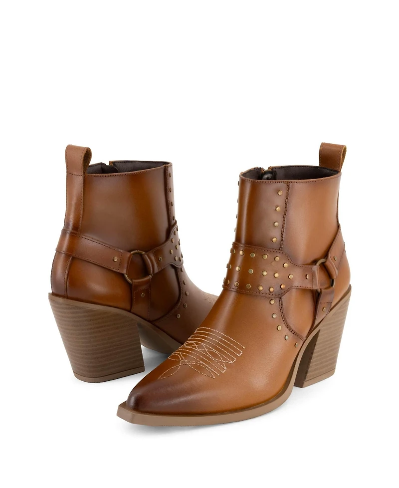 Forastero Women's Western Fashion Leather Booties