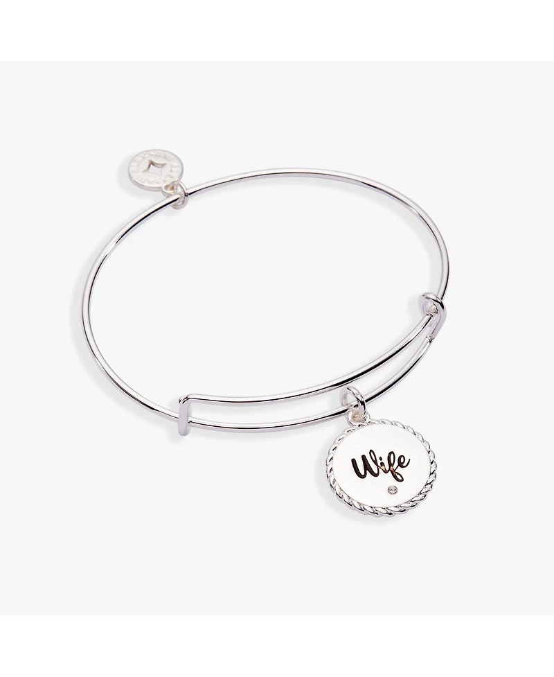 Alex and Ani Wife 'True Love Stories Never Have Endings' Charm Bangle