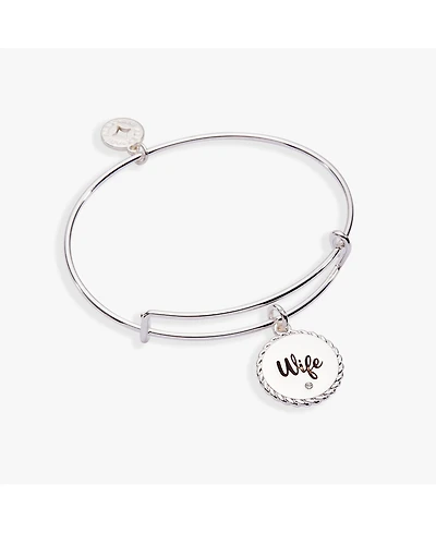 Alex and Ani Wife 'True Love Stories Never Have Endings' Charm Bangle