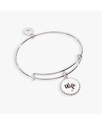 Alex and Ani Wife 'True Love Stories Never Have Endings' Charm Bangle