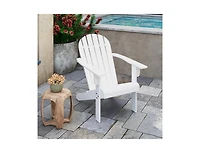 Acacia Wood Adirondack Patio Chair with Slanted Seat