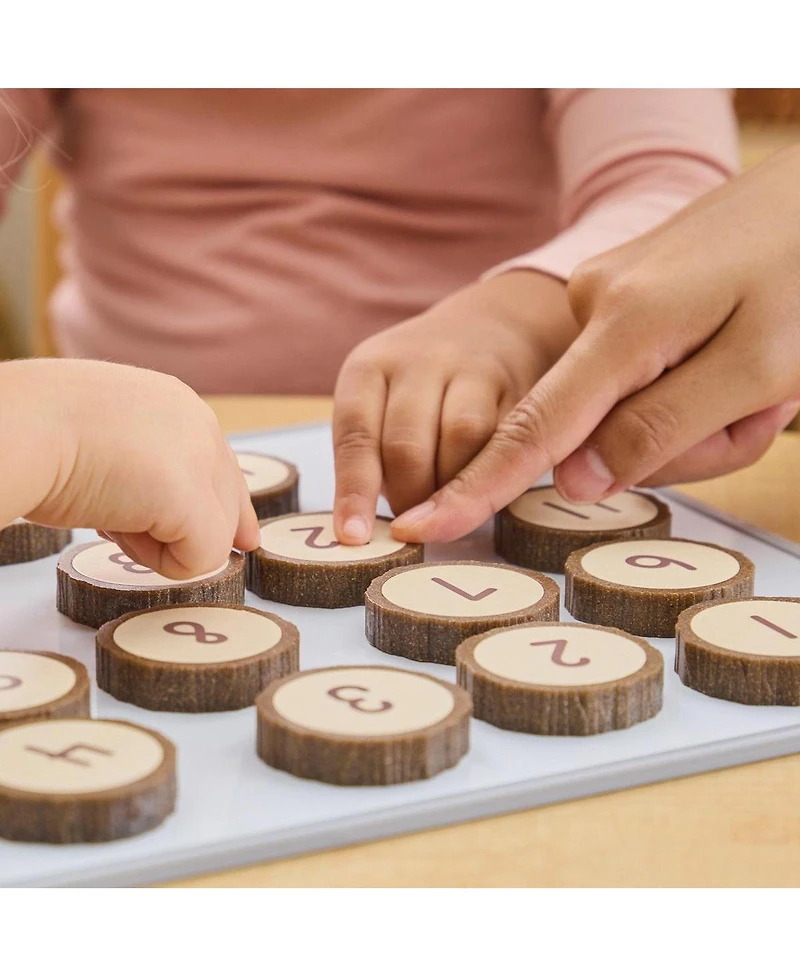 Kaplan Early Learning Magnetic Wood Cookie Counters - 21 Pieces