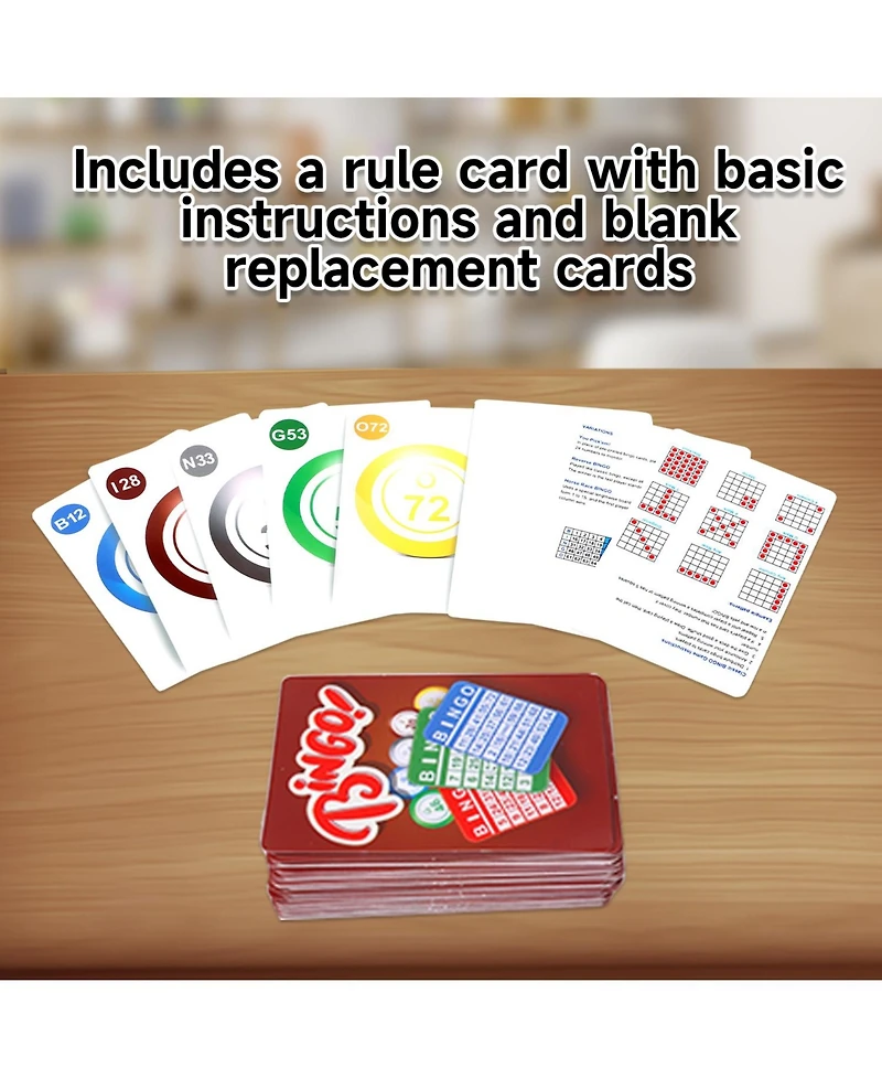 Gse Games & Sports Expert Bingo Calling Cards, Stiffness Bingo Game Cards with High Visibility Numbers