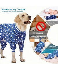 Aronkl Large Dog Comfortable Pajamas for Recovery and Sleep