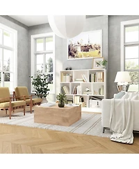 Homsee Wooden 10-Shelf Freestanding Standard Bookcase