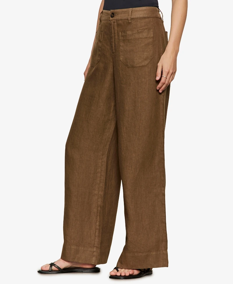 Sanctuary Women's The Linen Marine Wide-Leg Pants