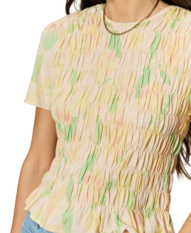 Sanctuary Women's Better Together Floral Smocked Top