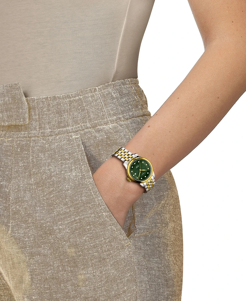 Tissot Women's Le Locle Automatic Two-Tone Stainless Steel Watch, 29mm