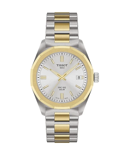 Tissot Unisex Two-Tone and Yellow Gold Stainless Steel Watch, 34mm
