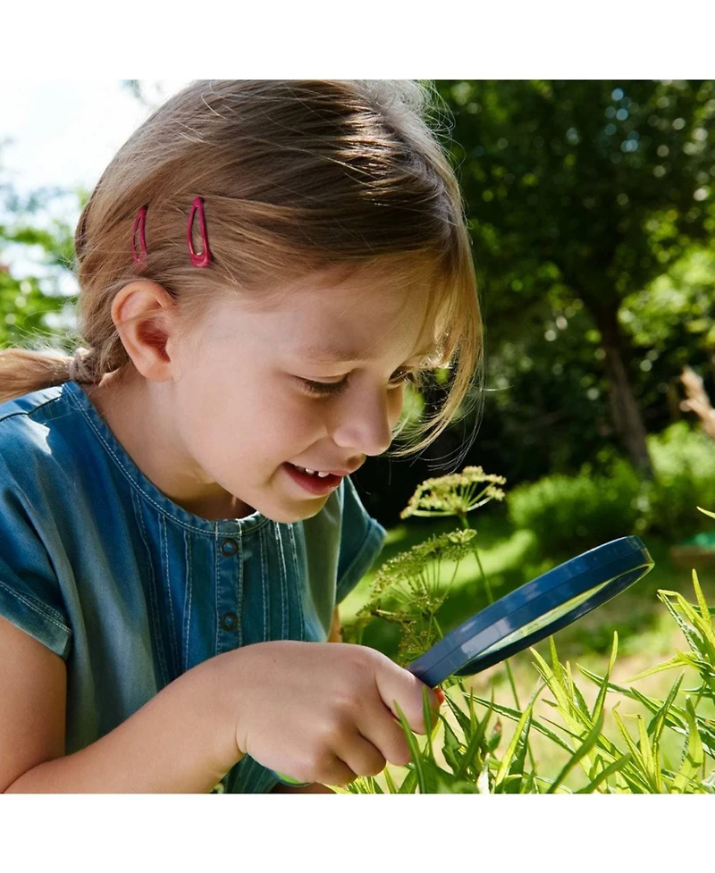 Haba Terra Kids Magnifying Glass – Sturdy Explorer Tool with 2 Lenses + Built-In Mini Scope for Nature Discovery