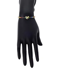 Disney Mickey Mouse Multi Color Crystal Bolo Bracelet