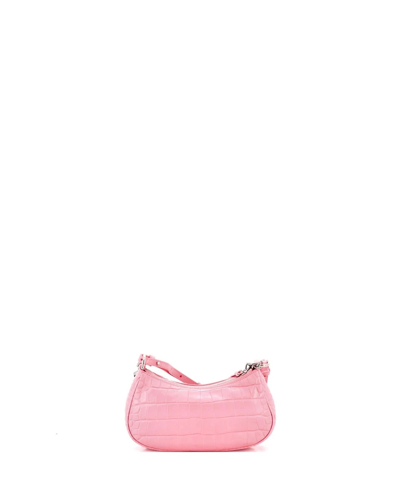 Pre-Owned Balenciaga Mini Le Cagole Giant Studs Shoulder Bag Embossed Leather