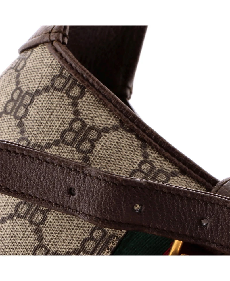 Pre-Owned Balenciaga Small x Gucci The Hacker Project Jackie 1961 Hobo Bb Coated Canvas