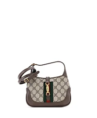 Pre-Owned Balenciaga Mini x Gucci The Hacker Project Jackie 1961 Hobo Bb Coated Canvas
