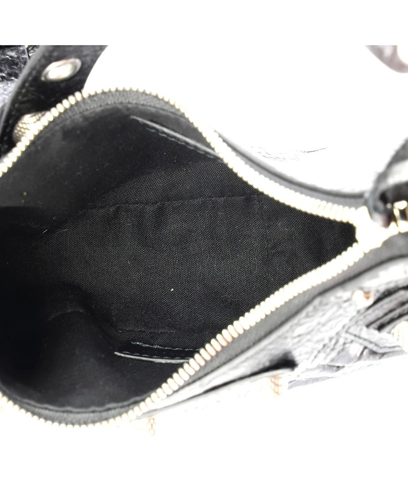 Pre-Owned Balenciaga Xs Le Cagole Giant Spikes Shoulder Bag Leather