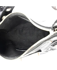 Pre-Owned Balenciaga Xs Le Cagole Giant Spikes Shoulder Bag Leather