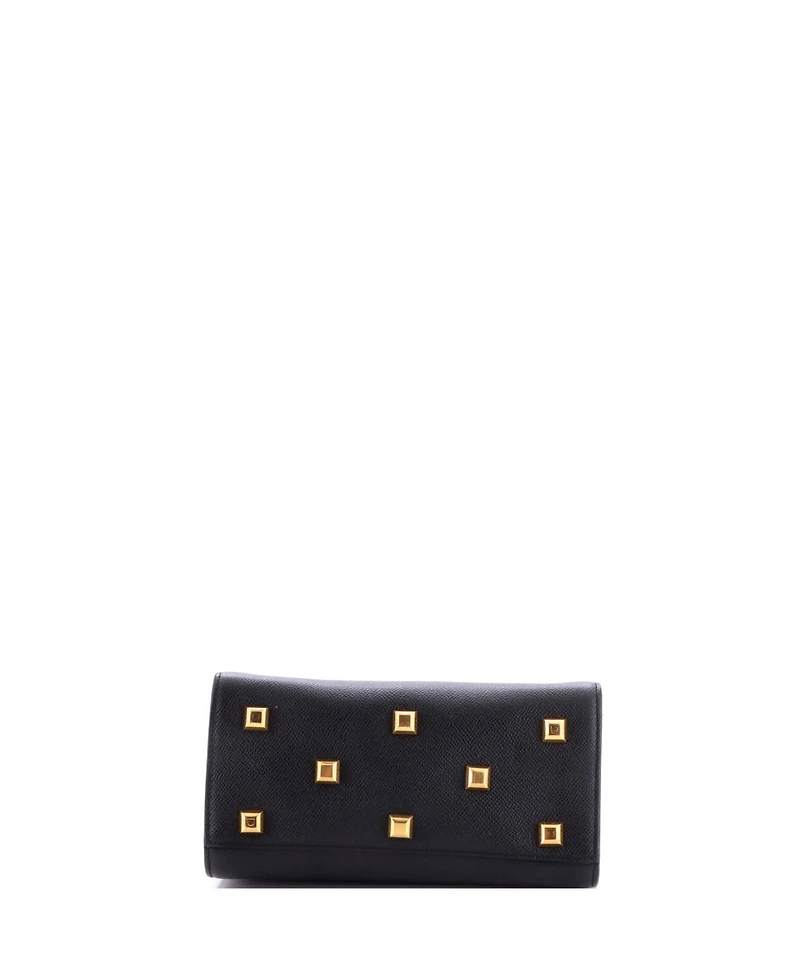 Pre-Owned Salvatore Ferragamo Small Studio Box Satchel Leather