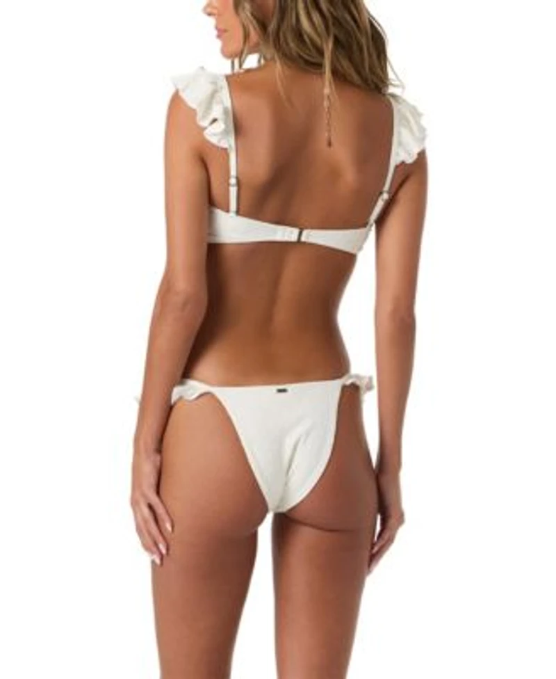 Oneill Darling Daisy Paradise Bandeau Ruffle Bikini Bottoms