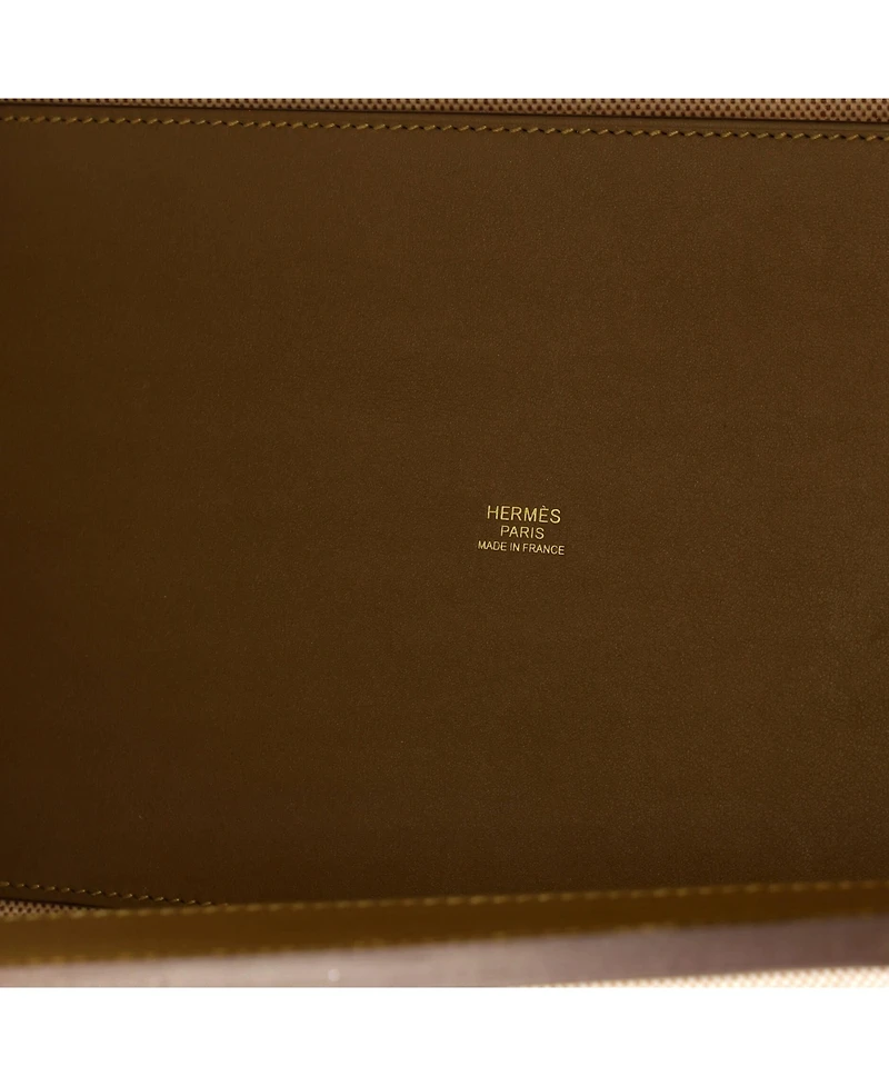Pre-Owned HERMES 35 24/24 Bag Canvas and Swift