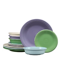 Fiesta Lavender Fields Classic Rim 12-Pc. Starter Dinnerware Set, Service For 4