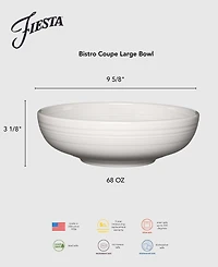 Fiesta Lavender Bistro Coupe 68 oz. Large Bowl