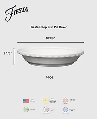 Fiesta Deep Dish 44 oz. Pie Baker