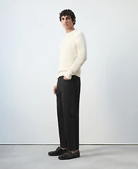 Mango Men's Medium-Knit Microstructure Sweater