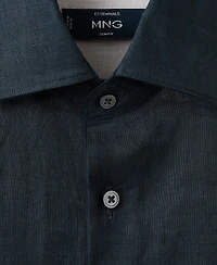 Mango Men's Linen Slim-Fit Shirt