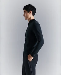 Mango Men's Comfort Stretch Zip-Up Sweater