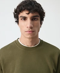 Mango Men's Cotton Regular-Fit Sweatshirt