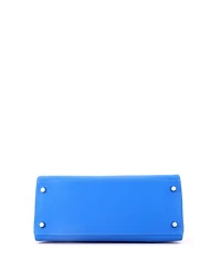 Pre-Owned HERMES Kelly 28 Handbag Evercolor with Palladium Hardware