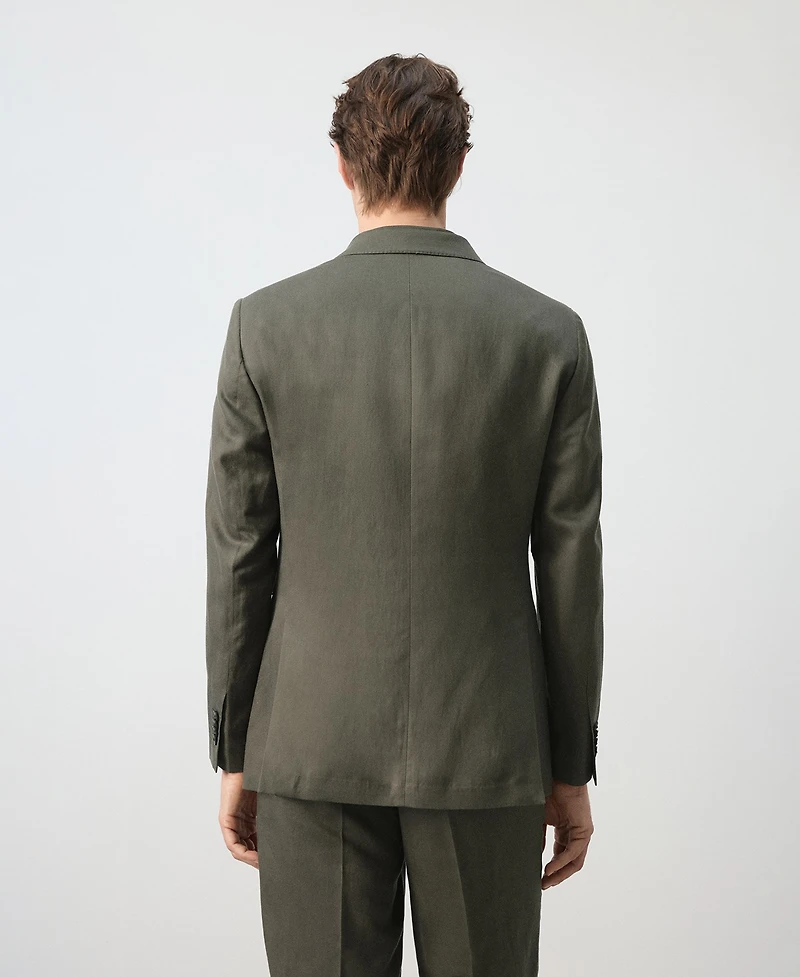 Mango Men's Amalfi Slim Fit Double-Breasted Suit Blazer