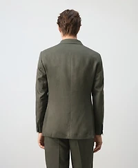 Mango Men's Amalfi Slim Fit Double-Breasted Suit Blazer