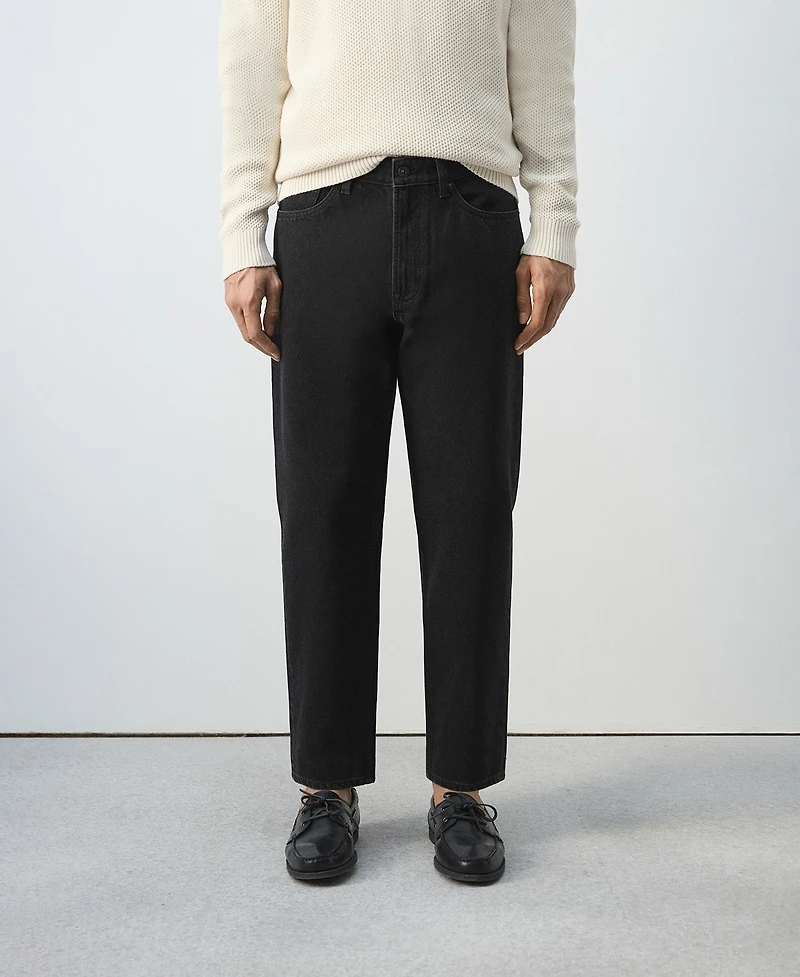 Mango Men's Sammy Cropped Carrot-Fit Jeans