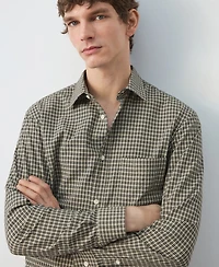 Mango Men's Regular-Fit Check Shirt