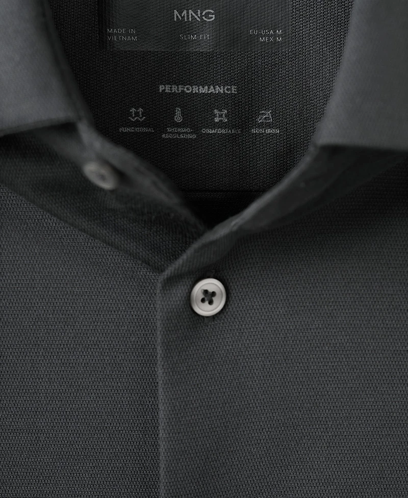 Mango Men's Comfort Stretch Non-Iron Shirt