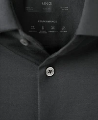 Mango Men's Comfort Stretch Non-Iron Shirt