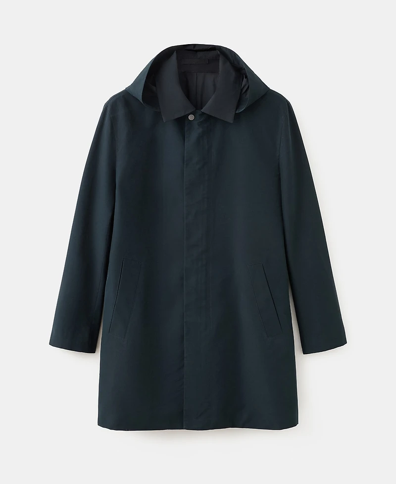 Mango Men's Removable Hood Water-Repellent Parka