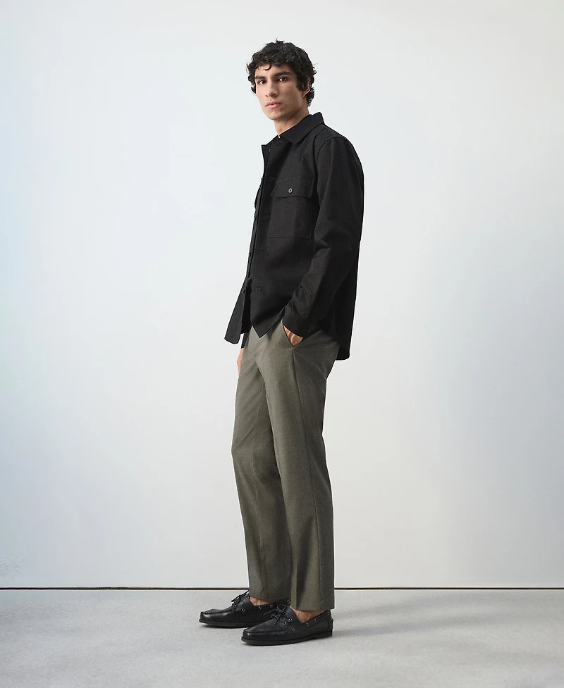 Mango Men's Slim-Fit Cropped Pants