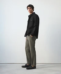 Mango Men's Slim-Fit Cropped Pants