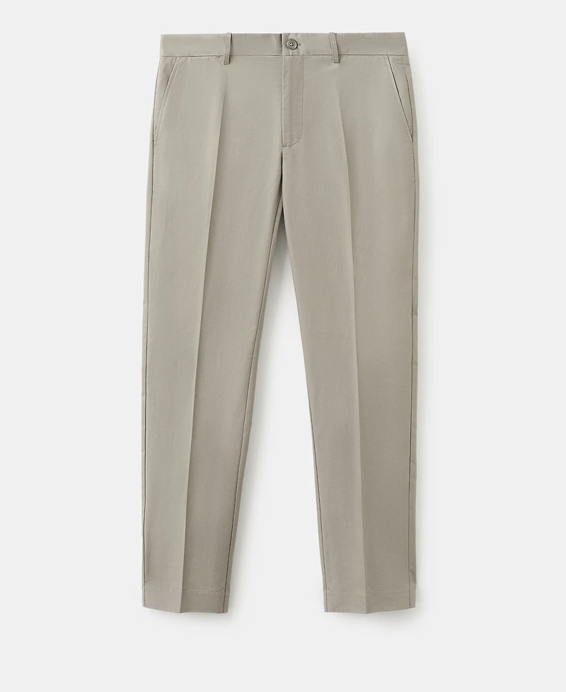 Mango Men's Cotton Slim Fit Twill Pants