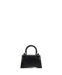 Pre-Owned Balenciaga Hourglass Top Handle Bag Embossed Leather