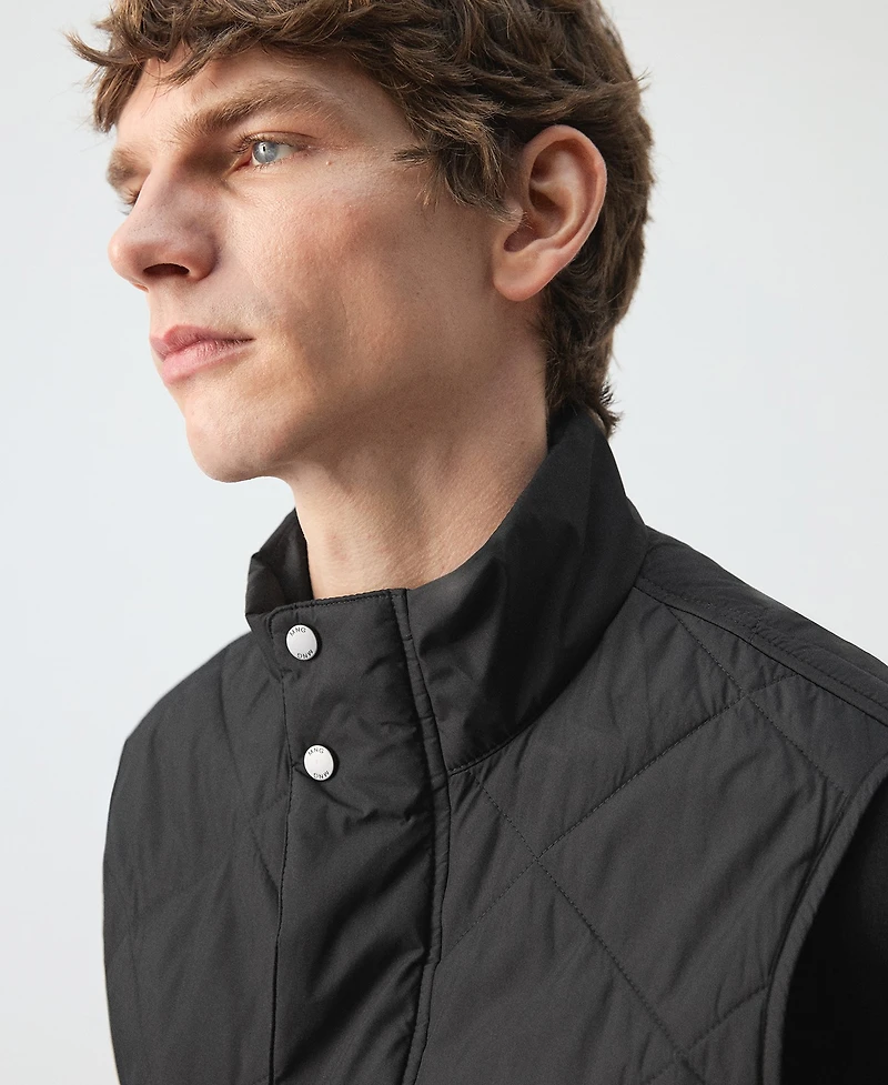 Mango Men's Lightweight Quilted Water-Repellent Vest
