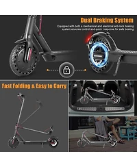 Ltmate 350 W 8.5" Electric Scooter, 20 mph, 19.7" Foldable, Dual-Brake, Smart App