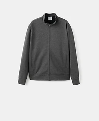 Mango Men's Regular-Fit Zip-Up Hoodie